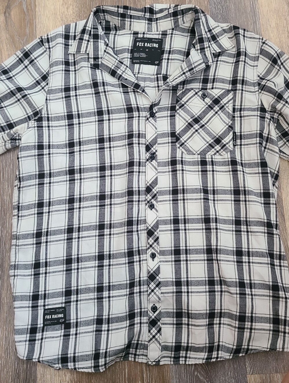 Fox Racing Short Sleeve Button Down Men's Large